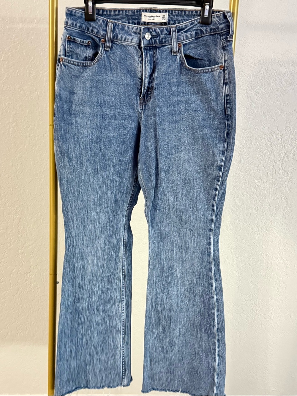 Abercrombie & Fitch Mid Rise Bootcut Jeans Size 29 Short CURVE LOVE - Picture 1 of 6